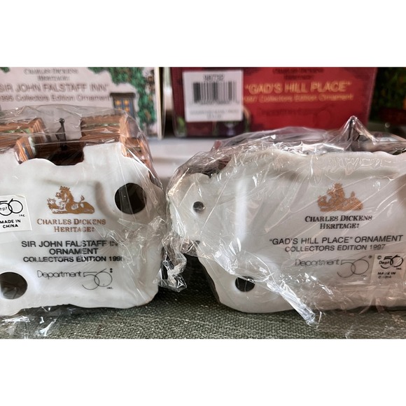 Department 56 Charles Dickens Heritage Village Collection Ornaments Set of 4 - Picture 12 of 13